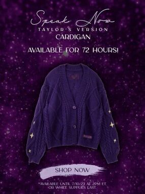 Taylor Swift Speak Now Cardigan